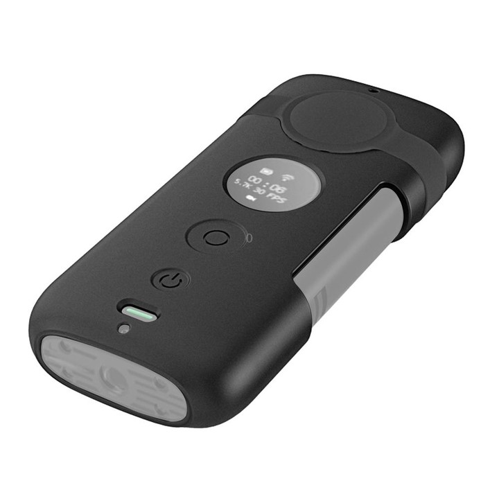 PULUZ Silicone Protective Case with Lens Cover for Insta360 ONE X(Black)