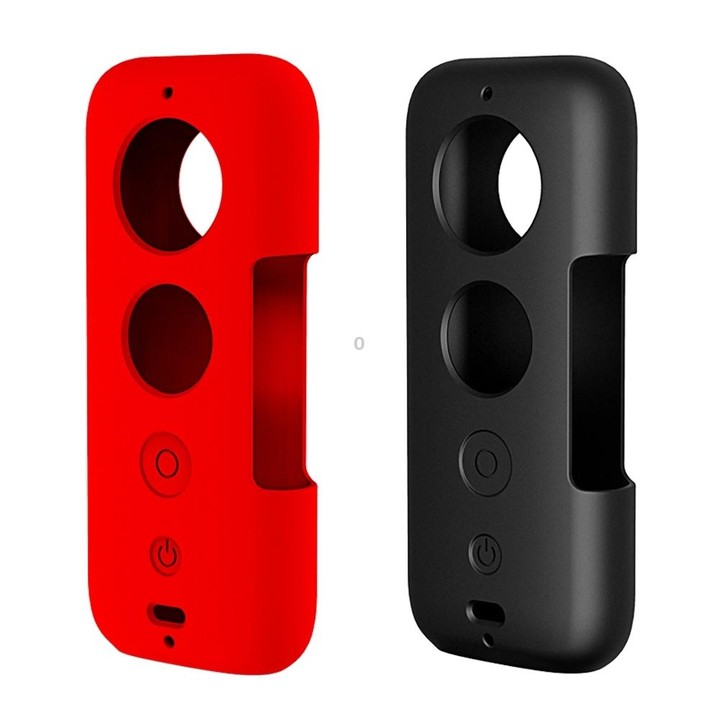 PULUZ Silicone Protective Case with Lens Cover for Insta360 ONE X(Red)