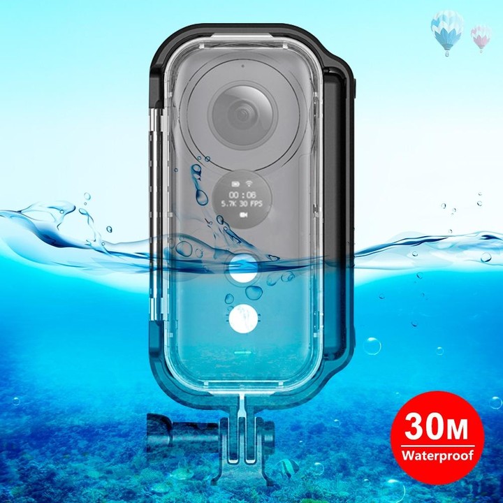 PULUZ 30m Underwater Waterproof Housing Protective Case for Insta360 ONE X, with Buckle Basic Mount & Screw