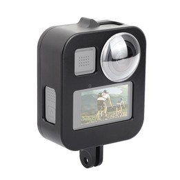 PULUZ Housing Shell CNC Aluminum Alloy Protective Cage for GoPro Max(Black)