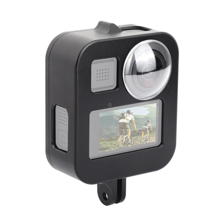 PULUZ Housing Shell CNC Aluminum Alloy Protective Cage for GoPro Max(Black)