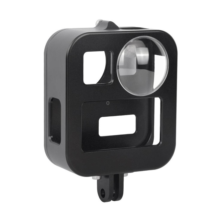 PULUZ Housing Shell CNC Aluminum Alloy Protective Cage for GoPro Max(Black)