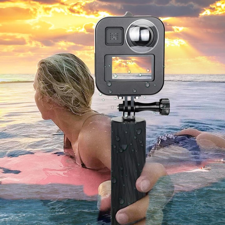 PULUZ Housing Shell CNC Aluminum Alloy Protective Cage for GoPro Max(Black)