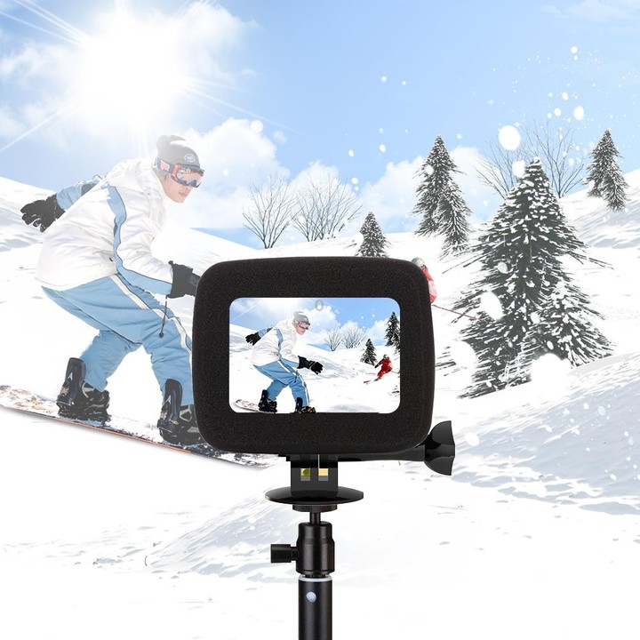 PULUZ for GoPro HERO8 Black Foam Windshield Housing Case(Black)