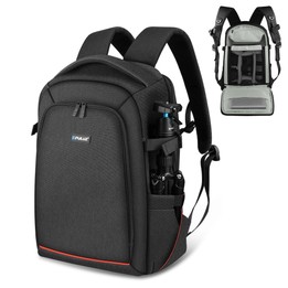 [RUS Warehouse] PULUZ Outdoor Portable Waterproof Scratch-proof Dual Shoulders Backpack Handheld PTZ Stabilizer Camera Bag with