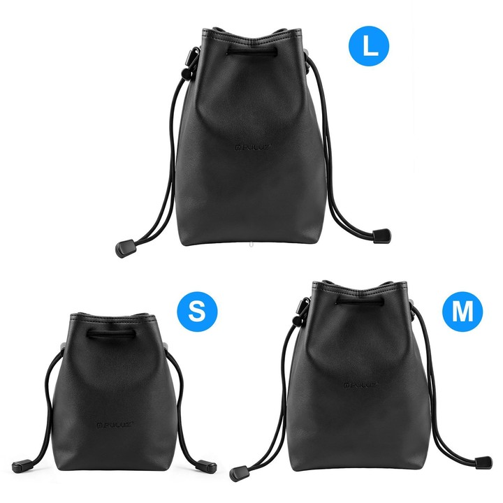 PULUZ Camera Protective Inner Bag Thick Padded Carrying Pouch with Shoulder Strap for Mirrorless & DSLR Cameras, Size: L (Black)