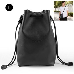 PULUZ Camera Protective Inner Bag Thick Padded Carrying Pouch with Shoulder Strap for Mirrorless & DSLR Cameras, Size: L (Black)