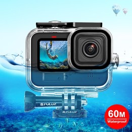 For GoPro HERO13 Black /12 Black /11 Black /10 Black /9 Black PULUZ 60m Waterproof Housing Protective Case with Buckle Basic Mou