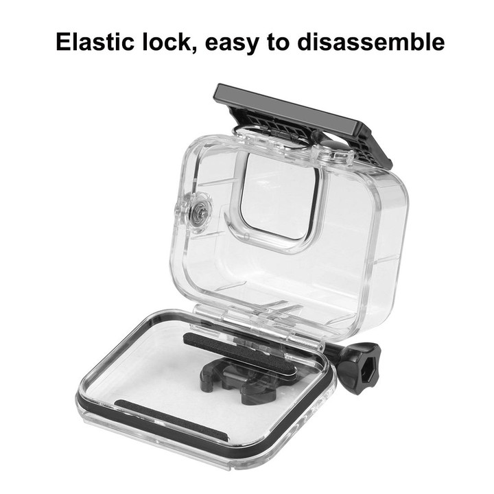 For GoPro HERO13 Black /12 Black /11 Black /10 Black /9 Black PULUZ 60m Waterproof Housing Protective Case with Buckle Basic Mou