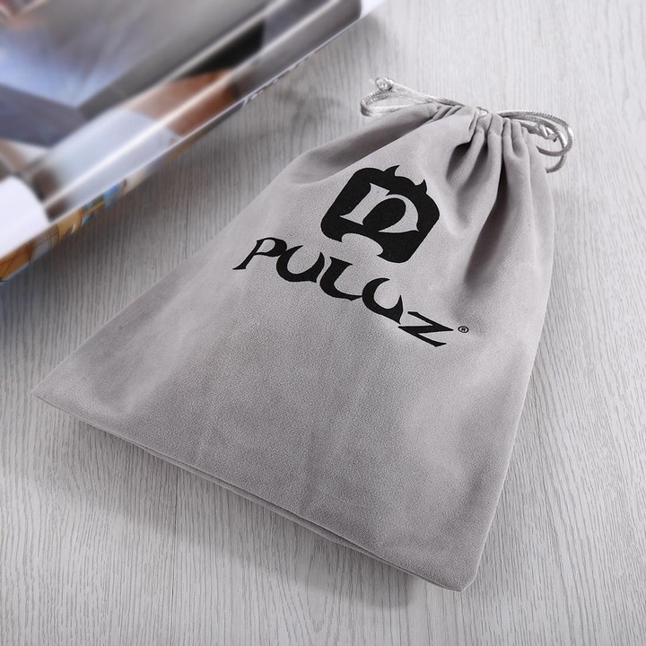 PULUZ Storage Bag with Stay Cord for GoPro, Insta360, DJI and Other Action Cameras Accessories(Grey)