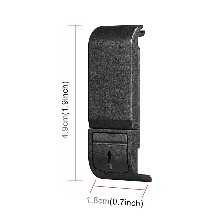 PULUZ POM Plastic Battery Side Interface Cover for GoPro MISSION 1 / 1 PRO / HERO13 Black /12 Black /11 Black /10 Black /9 Black