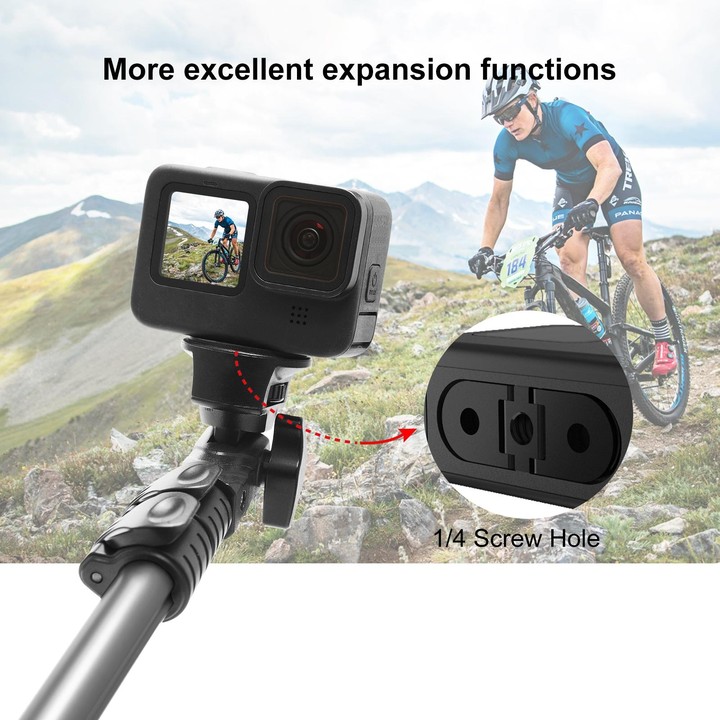 PULUZ Folding Finger Tripod Mount Adapter for GoPro MISSION 1 / 1 PRO / HERO 4K 2024 / HERO13 Black /12 Black /11 Black /11 Blac