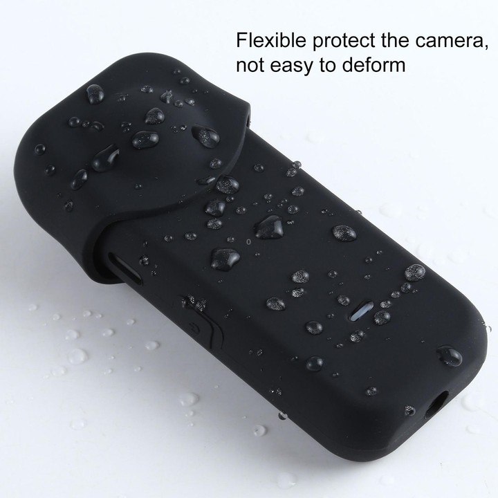 PULUZ Full Body Dust-proof Silicone Protective Case for Insta360 ONE X2(Black)