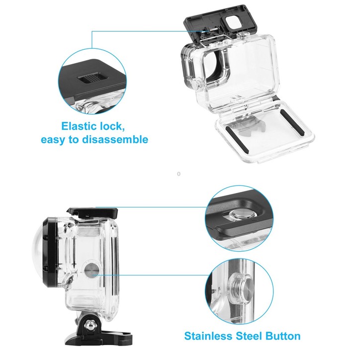 PULUZ 40m Waterproof Housing Protective Case with Buckle Basic Mount & Screw for GoPro HERO12 Black /11 Black /11 Black Mini /10
