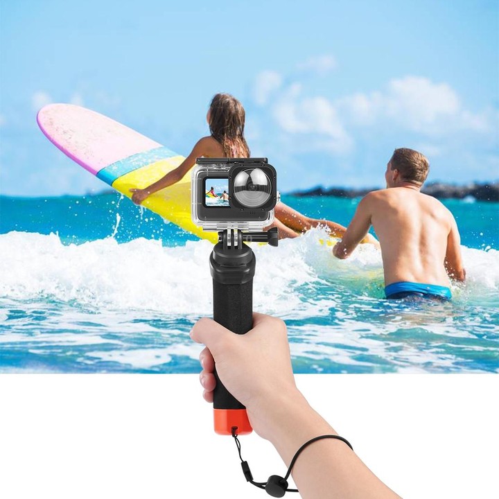 PULUZ Floating Foam Hand Grip Buoyancy Rods with Strap & Quick-release Base for GoPro, Insta360, DJI and Other Action Cameras(Or