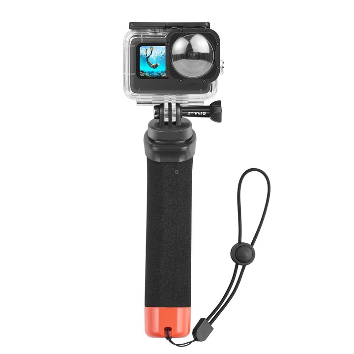 PULUZ Floating Foam Hand Grip Buoyancy Rods with Strap & Quick-release Base for GoPro, Insta360, DJI and Other Action Cameras(Or