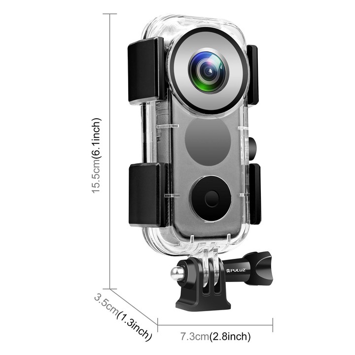PULUZ 30m Underwater Waterproof Housing Case for Insta360 ONE X2(Transparent)