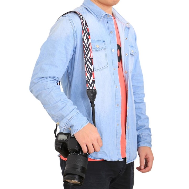 PULUZ Retro Ethnic Style Multi-color Series Shoulder Neck Strap Camera Strap for SLR / DSLR Cameras