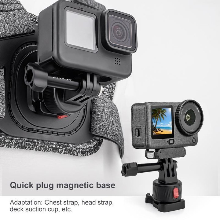 PULUZ Action Camera Quick Release Magnetic Base Adapter (Black)