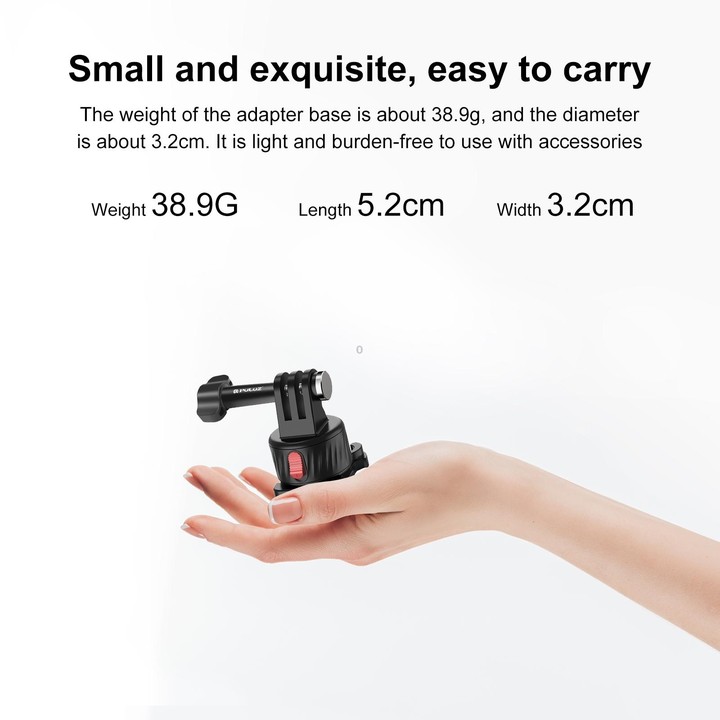 PULUZ Action Camera Quick Release Magnetic Base Adapter (Black)