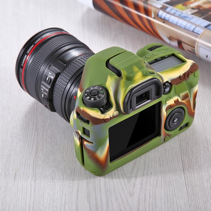 PULUZ Soft Silicone Protective Case for Canon EOS 6D(Camouflage)