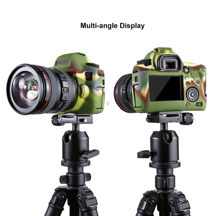 PULUZ Soft Silicone Protective Case for Canon EOS 6D(Camouflage)