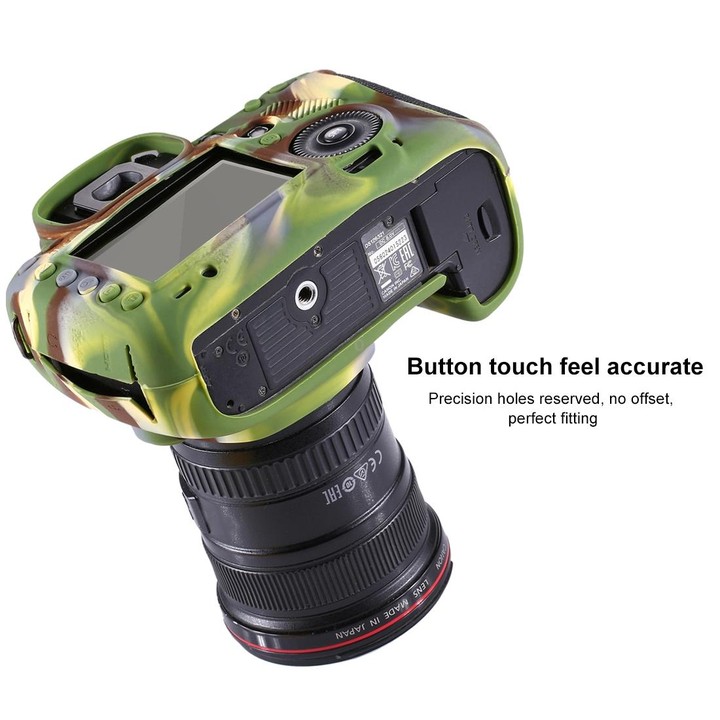 PULUZ Soft Silicone Protective Case for Canon EOS 5D Mark III / 5D3(Camouflage)