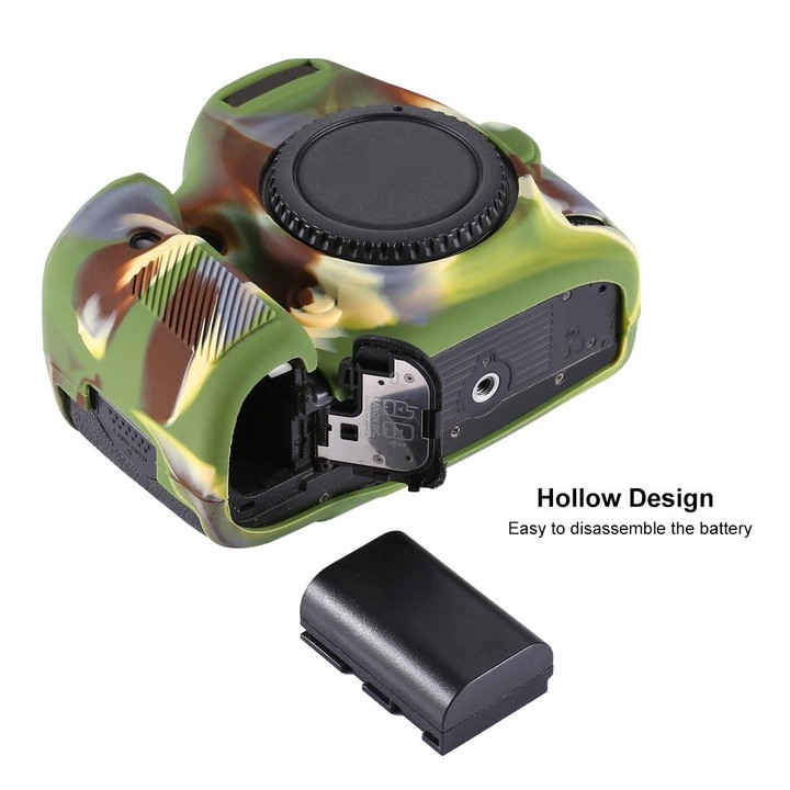 PULUZ Soft Silicone Protective Case for Canon EOS 5D Mark III / 5D3(Camouflage)