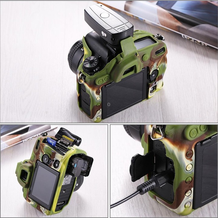 PULUZ Soft Silicone Protective Case for Nikon D750(Camouflage)