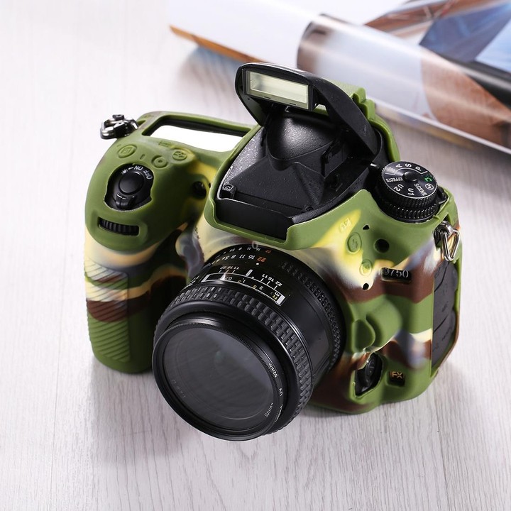 PULUZ Soft Silicone Protective Case for Nikon D750(Camouflage)