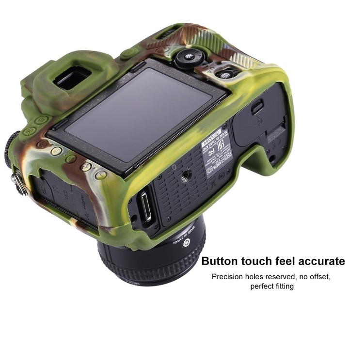 PULUZ Soft Silicone Protective Case for Nikon D750(Camouflage)