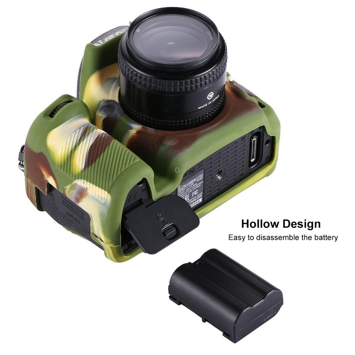 PULUZ Soft Silicone Protective Case for Nikon D750(Camouflage)