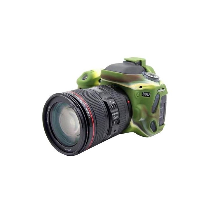 PULUZ Soft Silicone Protective Case for Canon EOS 80D(Camouflage)