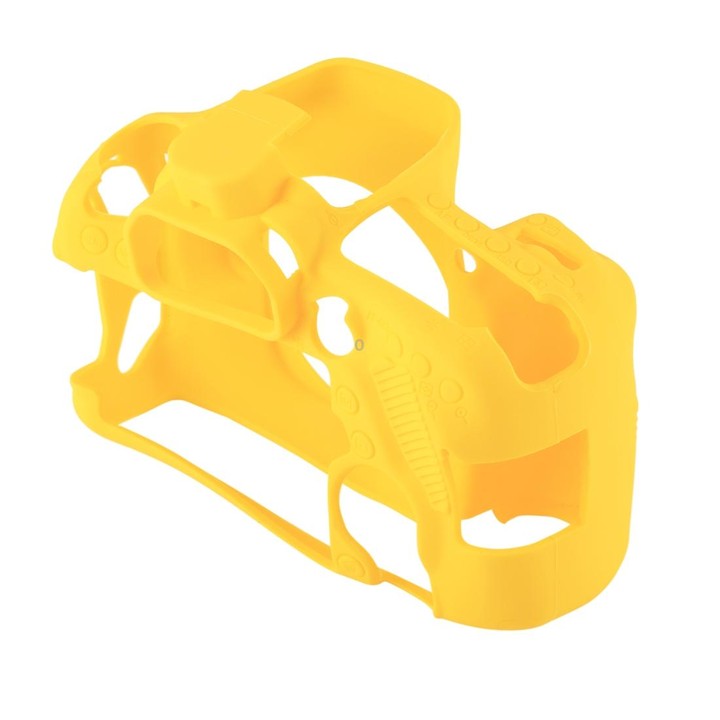 PULUZ Soft Silicone Protective Case for Canon EOS 80D(Yellow)