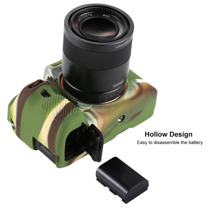 PULUZ Soft Silicone Protective Case for Sony ILCE-7MII / 7SMII / 7RMII(Camouflage)