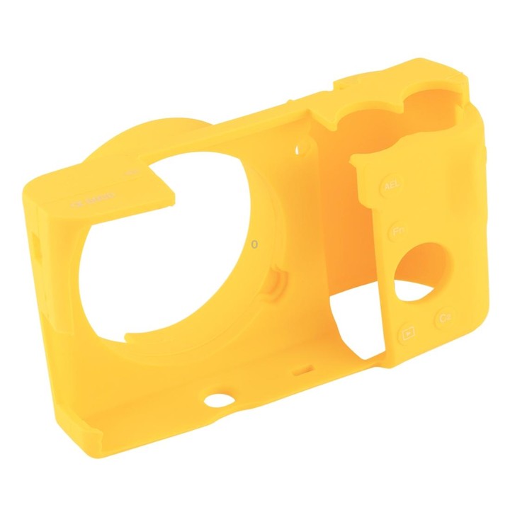 PULUZ Soft Silicone Protective Case for Sony ILCE-6000 / A6000(Yellow)
