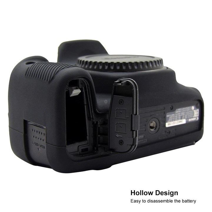PULUZ Soft Silicone Protective Case for Canon EOS 800D(Black)