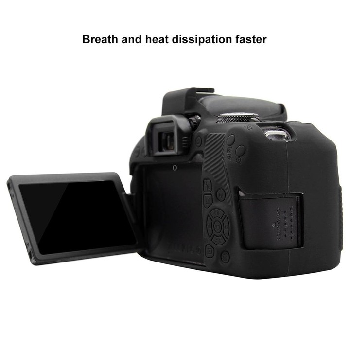 PULUZ Soft Silicone Protective Case for Canon EOS 800D(Black)