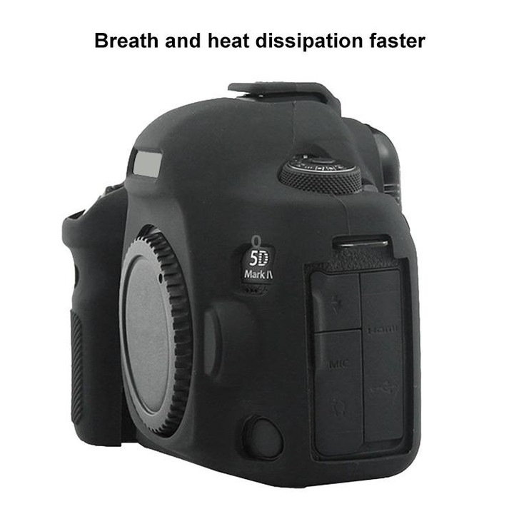 PULUZ Soft Silicone Protective Case for Canon EOS 5D Mark IV(Black)