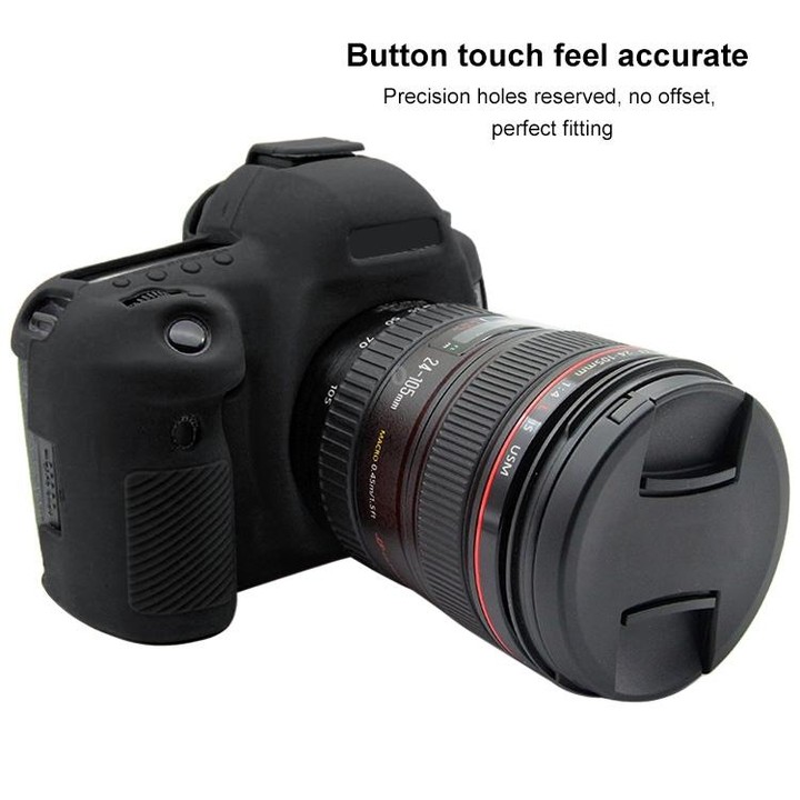 PULUZ Soft Silicone Protective Case for Canon EOS 5D Mark IV(Black)