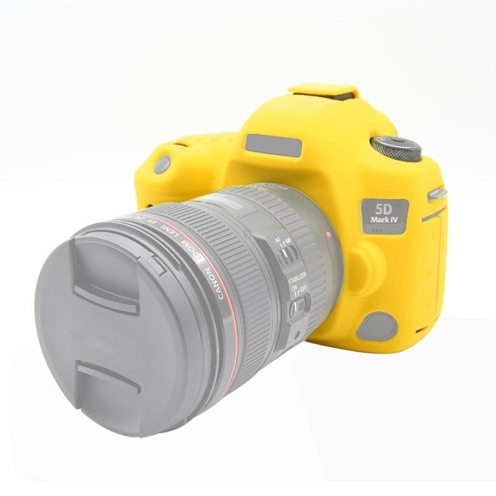 PULUZ Soft Silicone Protective Case for Canon EOS 5D Mark IV(Yellow)