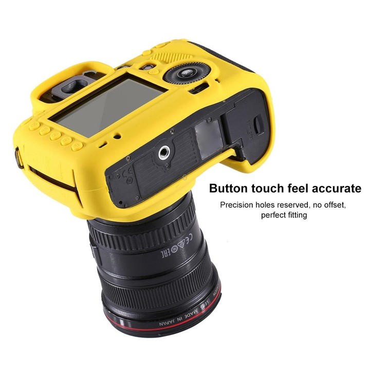PULUZ Soft Silicone Protective Case for Canon EOS 5D Mark IV(Yellow)