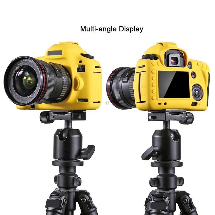 PULUZ Soft Silicone Protective Case for Canon EOS 5D Mark IV(Yellow)