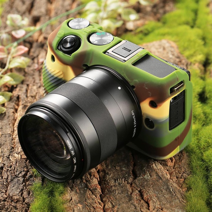 PULUZ Soft Silicone Protective Case for Canon EOS M3(Camouflage)