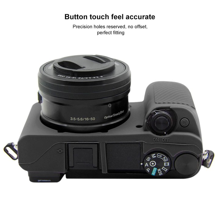 PULUZ Soft Silicone Protective Case for Sony ILCE-6300 / A6400(Black)