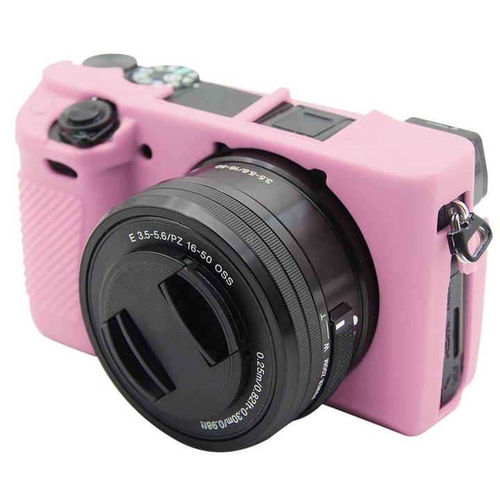 PULUZ Soft Silicone Protective Case for Sony ILCE-6300 / A6400(Pink)