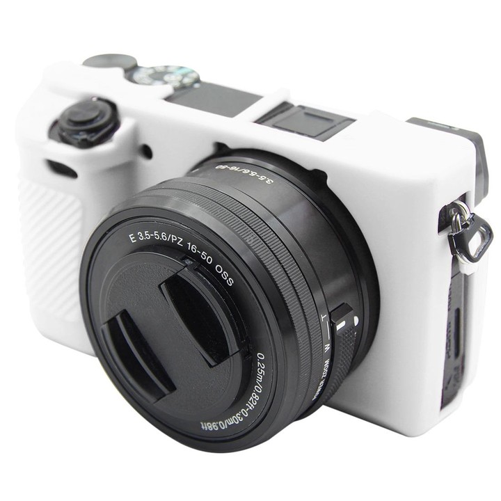 PULUZ Soft Silicone Protective Case for Sony ILCE-6300 / A6400(White)