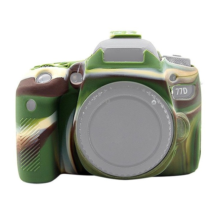 PULUZ Soft Silicone Protective Case for Canon EOS 77D(Camouflage)
