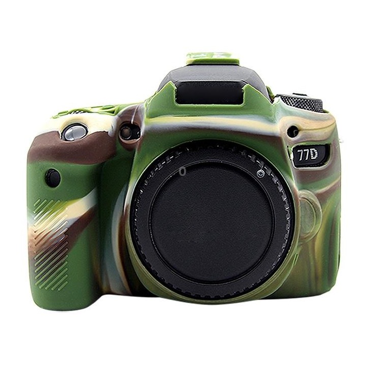 PULUZ Soft Silicone Protective Case for Canon EOS 77D(Camouflage)