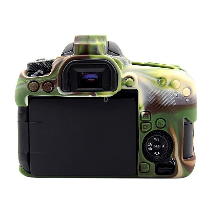 PULUZ Soft Silicone Protective Case for Canon EOS 77D(Camouflage)